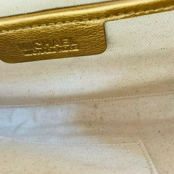 Michael Kors Santorini Straw Clutch Satchel Chain - Picture 7 of 7